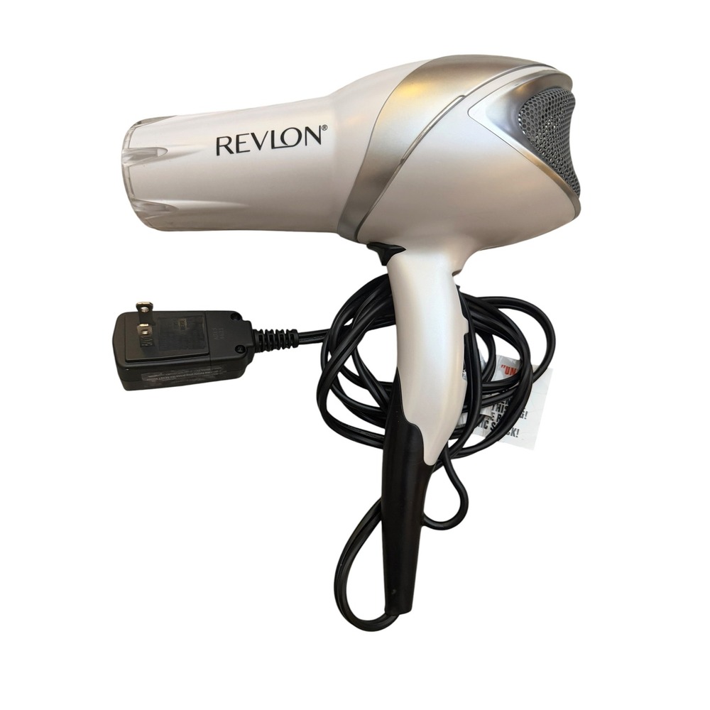 Revlon 1875W Hair Dryer White Silver RVDR5264 Ionic Styling Tool